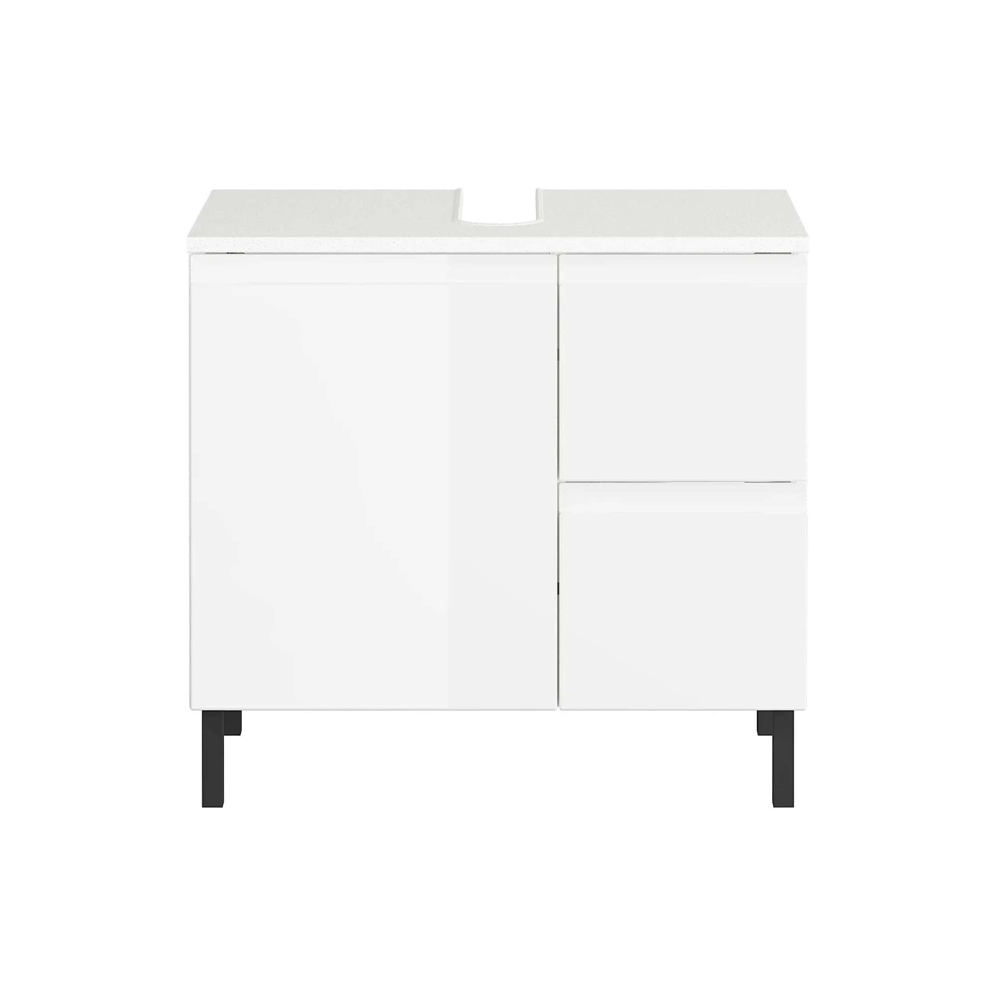 Wastafelkasten^Huisenthuis Wastafelkast Abrantes 60 cm Wit
