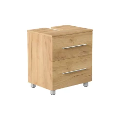 Wastafelkasten^Huisenthuis Wastafelkast Glasgow 55 cm Eiken
