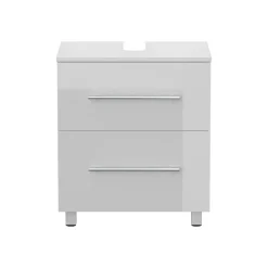Wastafelkasten^Huisenthuis Wastafelkast Glasgow Hoogglans 55 cm Wit