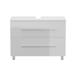 Wastafelkasten^Huisenthuis Wastafelkast Glasgow Hoogglans 85 cm Wit