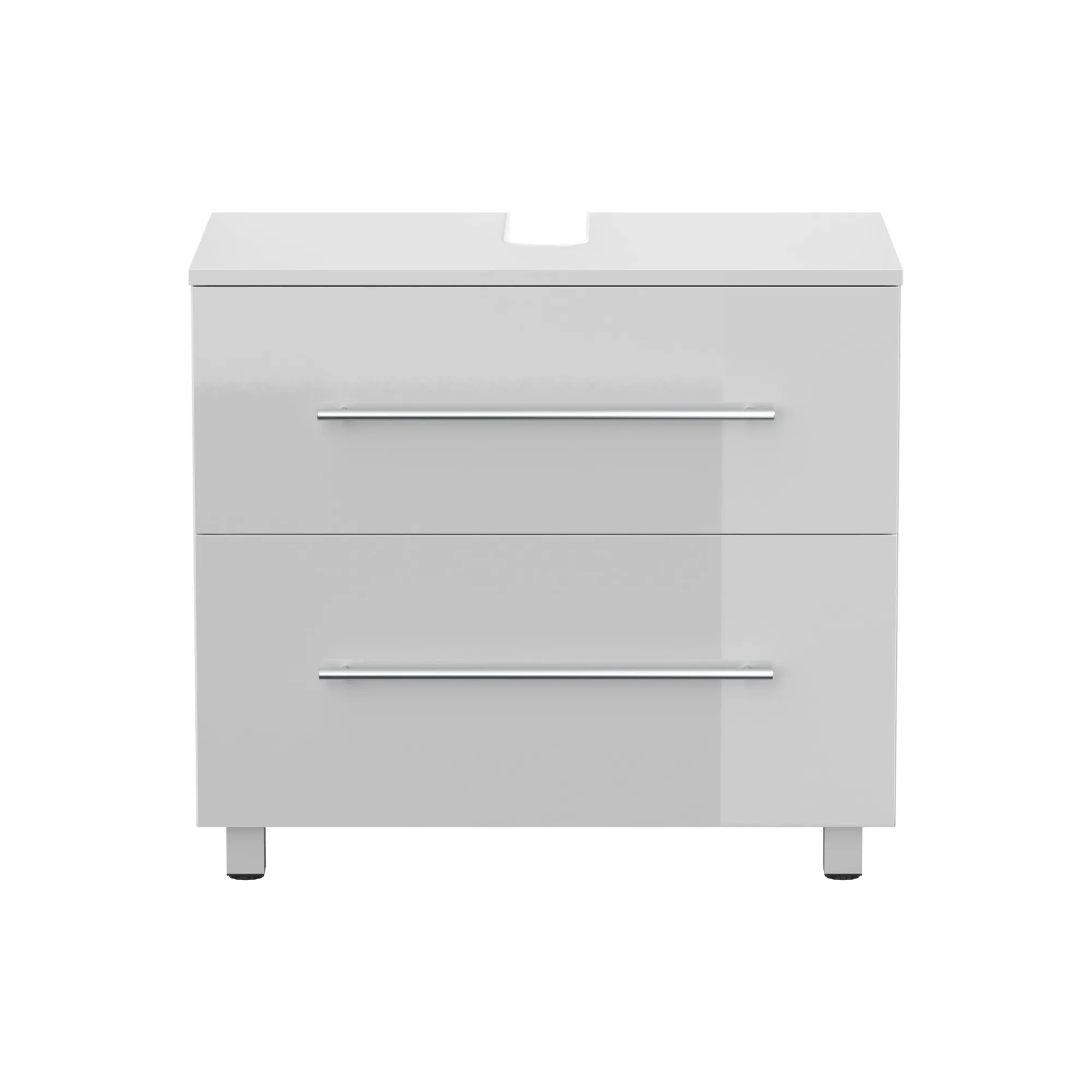 Wastafelkasten^Huisenthuis Wastafelkast Glasgow Hoogglans 70 cm Wit