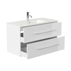 Wastafelkasten^Huisenthuis Wastafelkast Odin 100 cm Wit