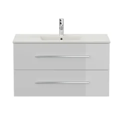 Wastafelkasten^Huisenthuis Wastafelkast Odin 100 cm Wit