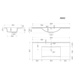 Wastafelkasten^Huisenthuis Wastafelkast Odin 100 cm Wit