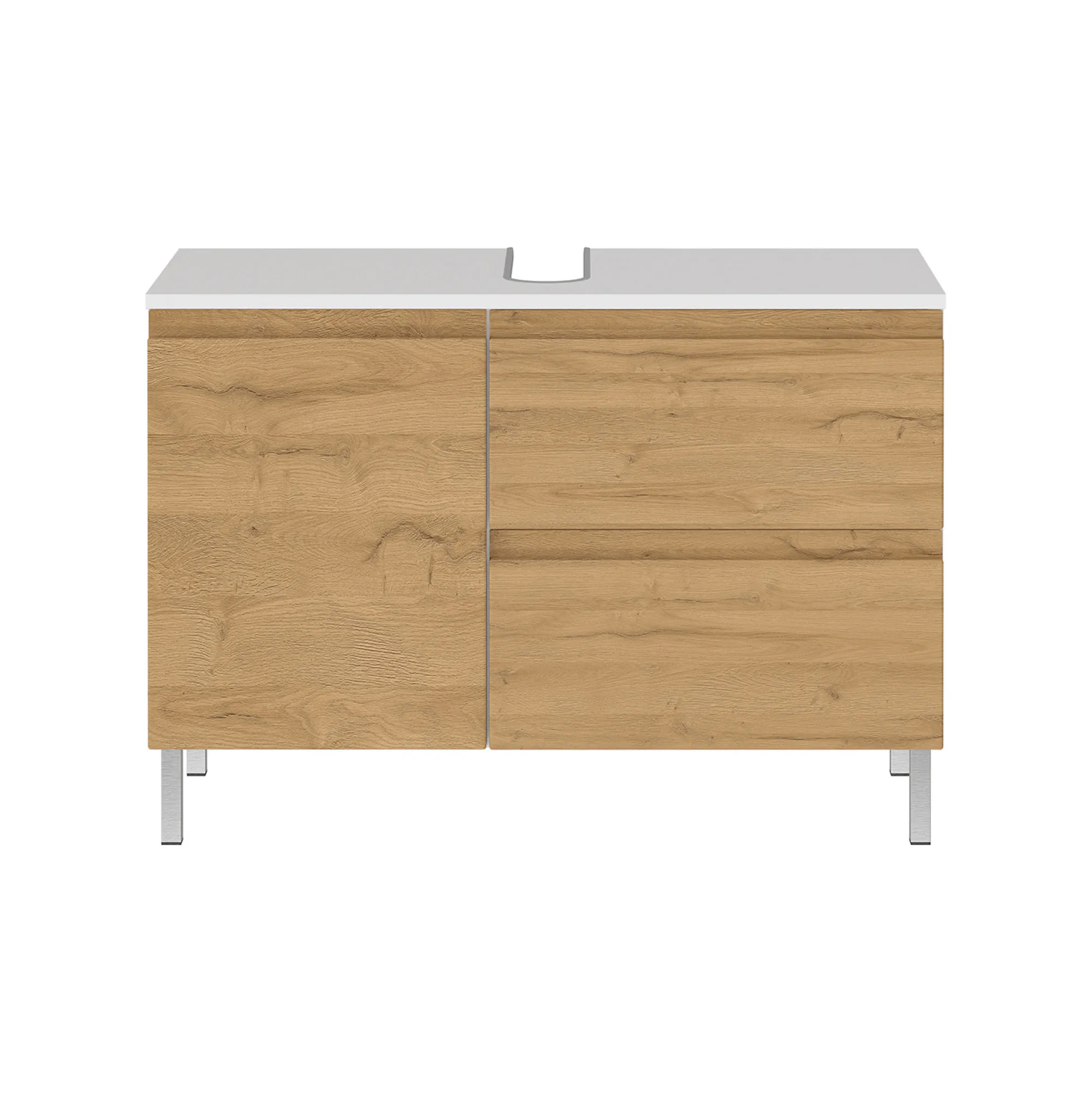 Wastafelkasten^Huisenthuis Wastafelkast Samos Eiken 80 cm