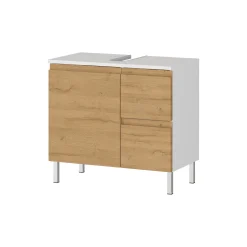 Wastafelkasten^Huisenthuis Wastafelkast Samos Eiken 60 cm