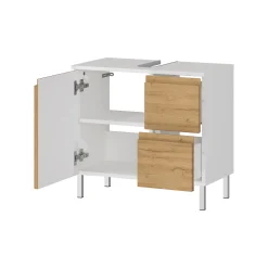 Wastafelkasten^Huisenthuis Wastafelkast Samos Eiken 60 cm